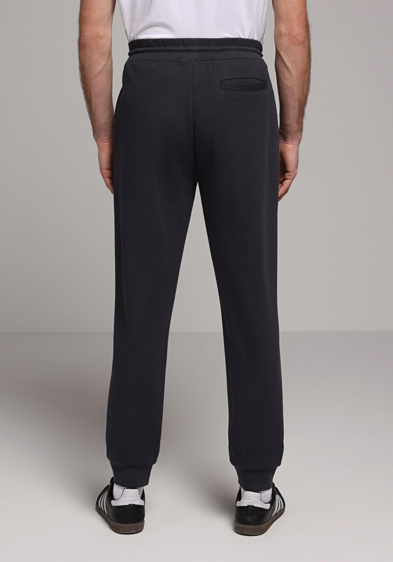 Regular Fit Orta Bel Düz Erkek Antrasit Eşofman Altı