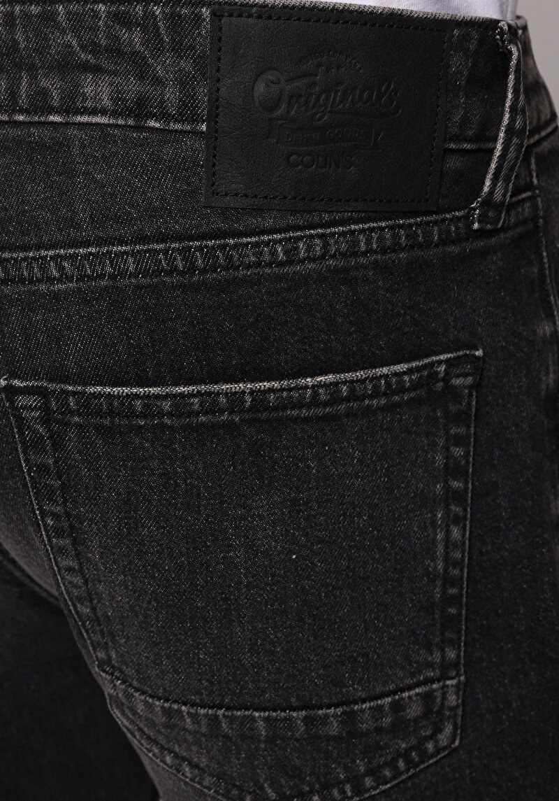 Regular Fit   Erkek Siyah Jean Pantolon