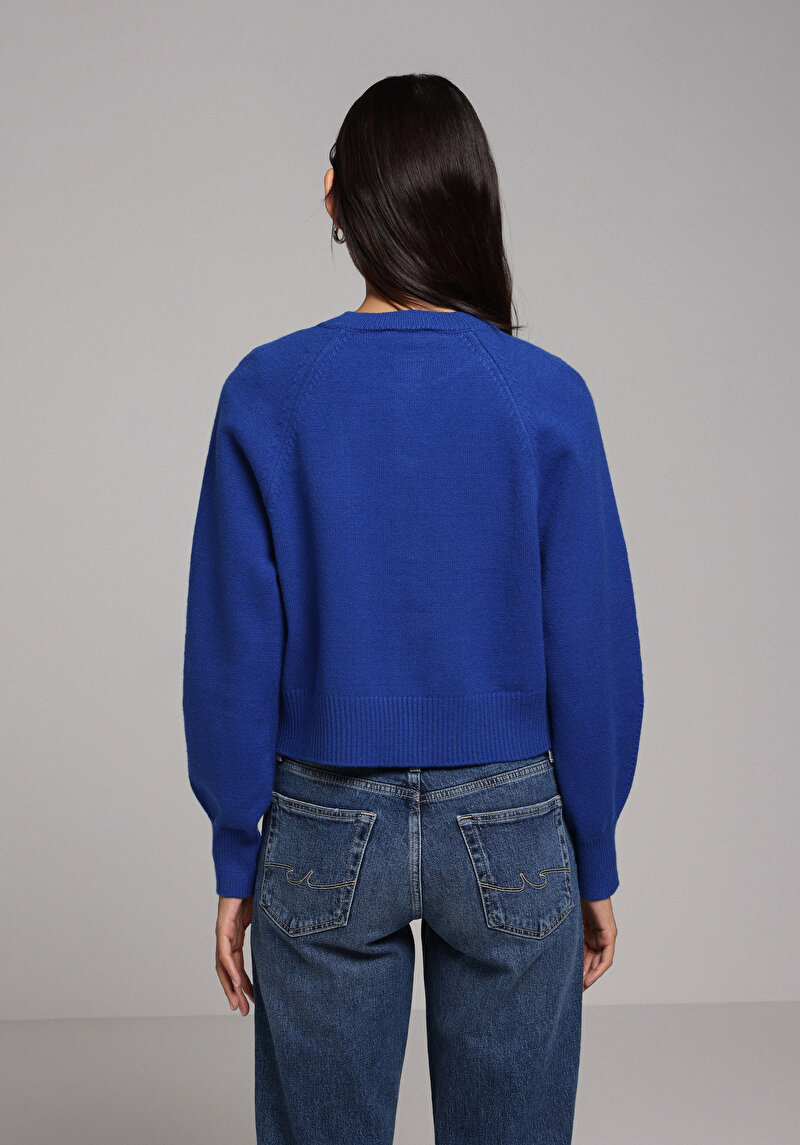 Regular Fit   Kadın Mavi Hırka