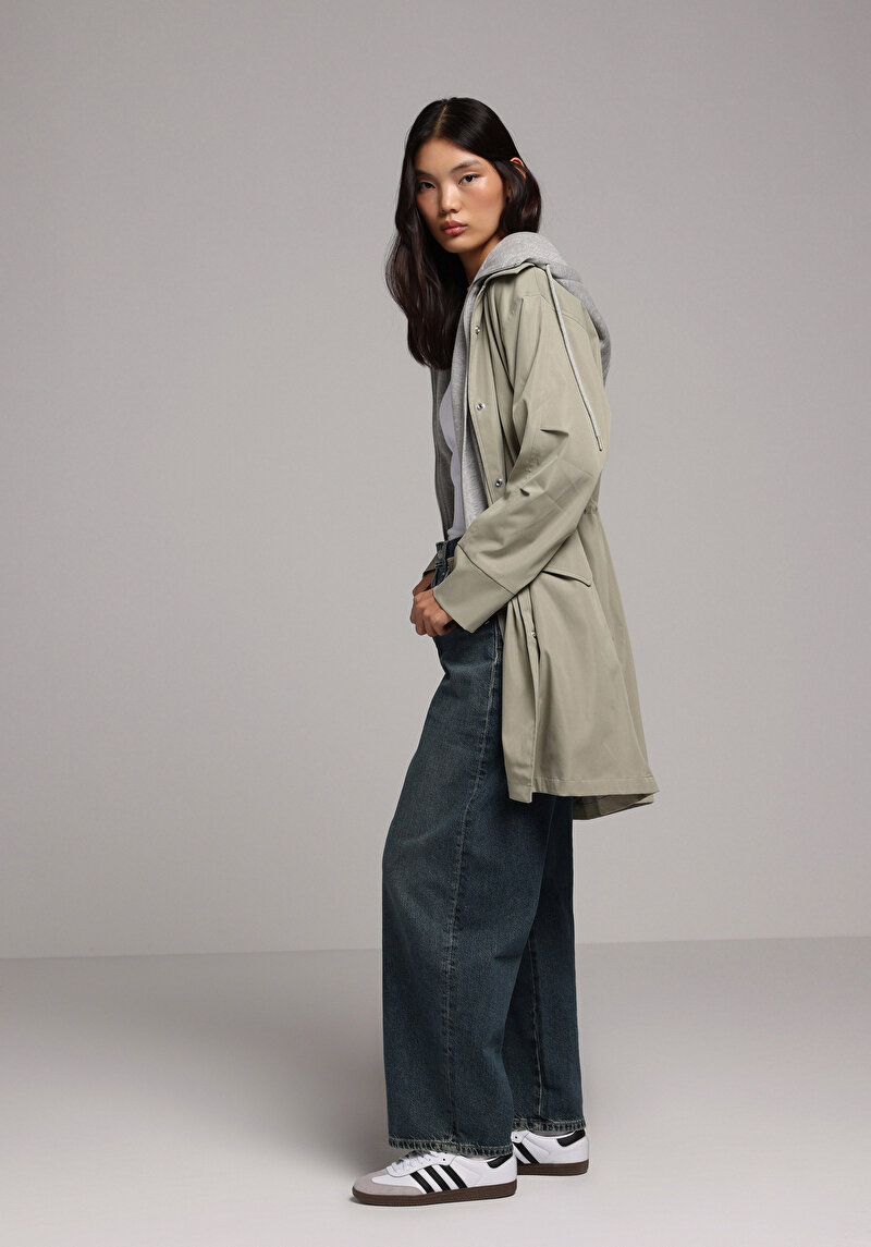 Regular Fit     Kadın Yeşil Yağmurluk