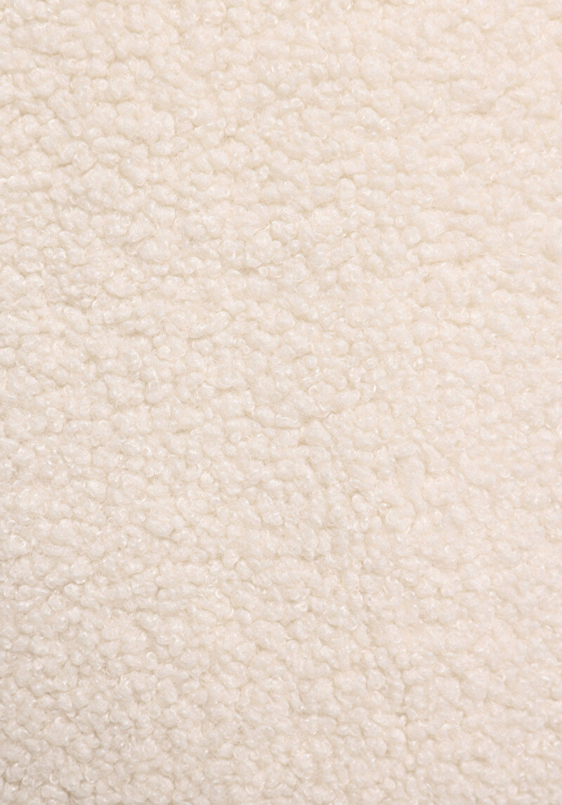 Regular Fit Dik Yaka Fermuarlı Astarlı Çift Yönlü Kadın Ekru Yelek