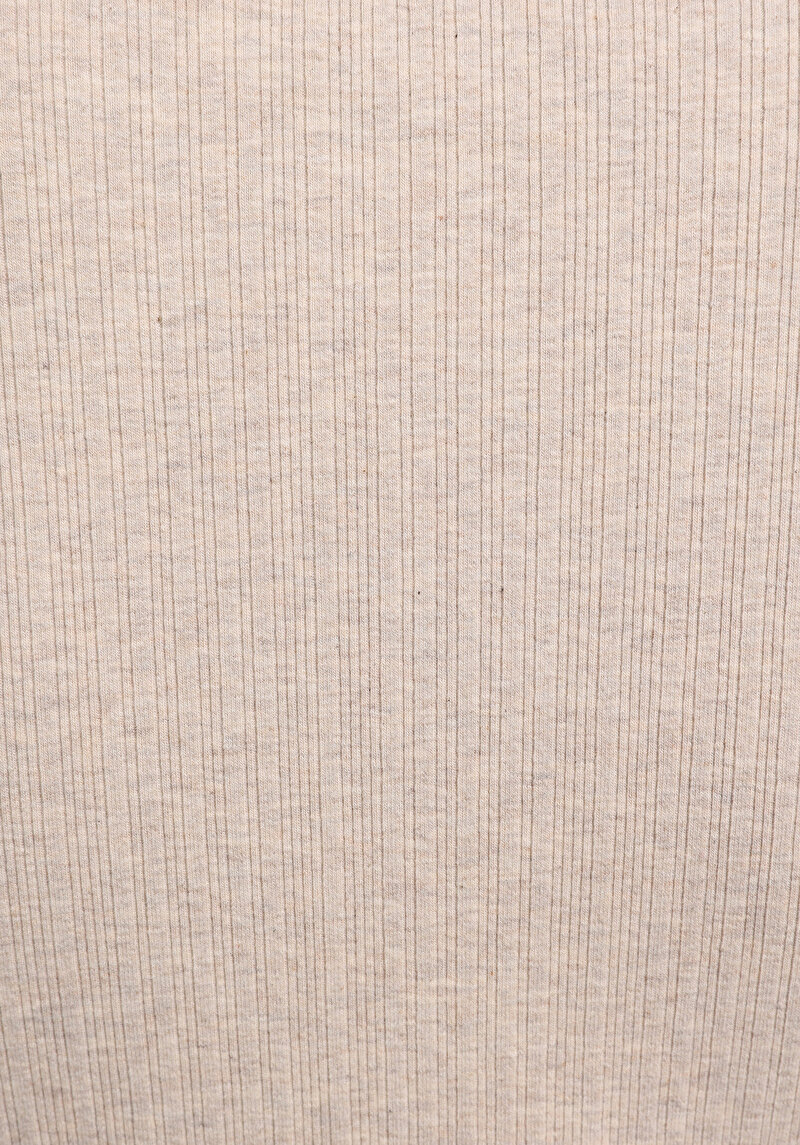 Slim Fit   Kadın Bej Tişört