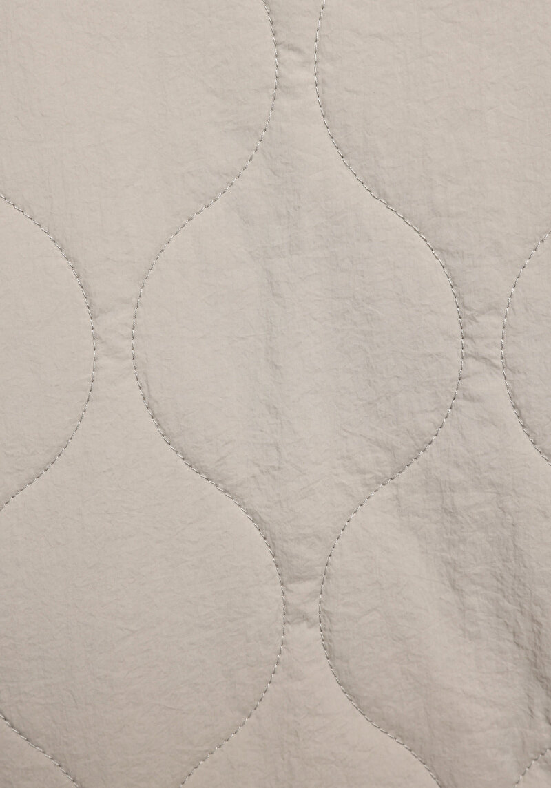 Regular Fit Dik Yaka Çıtçıtlı Astarlı Çift Yönlü Kadın Yeşil Yelek