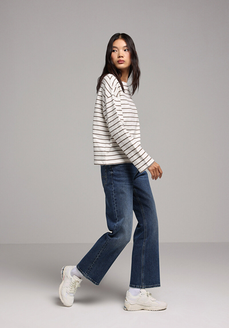 Regular Fit Kadın Kahverengi Tişört