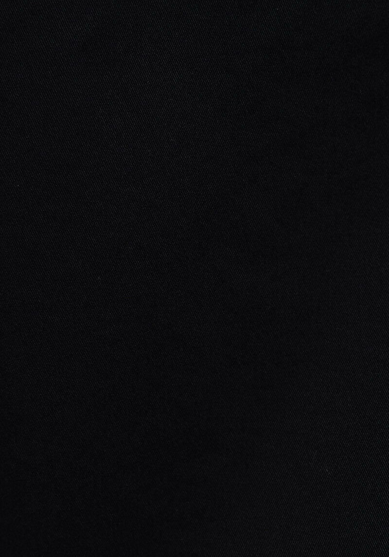 Regular Fit Orta Bel Düz Paça Erkek Siyah  Pantolon