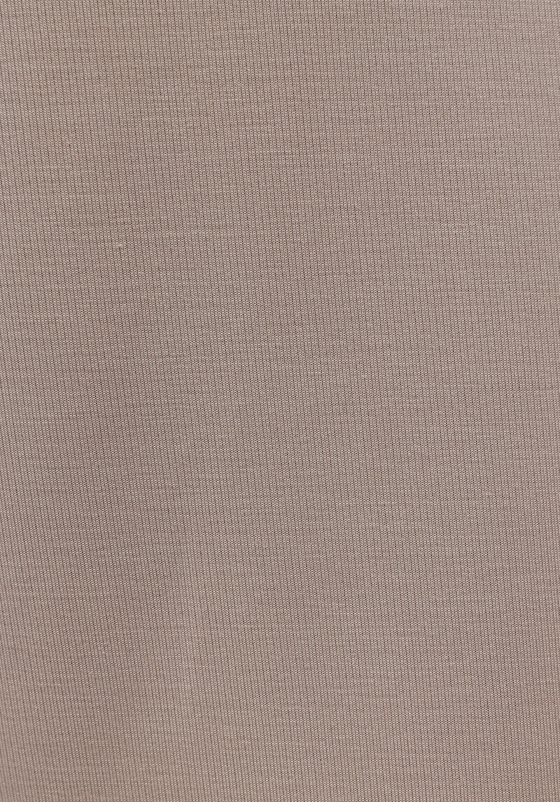 Regular Fit Orta Bel Düz Kadın Bej Eşofman Altı