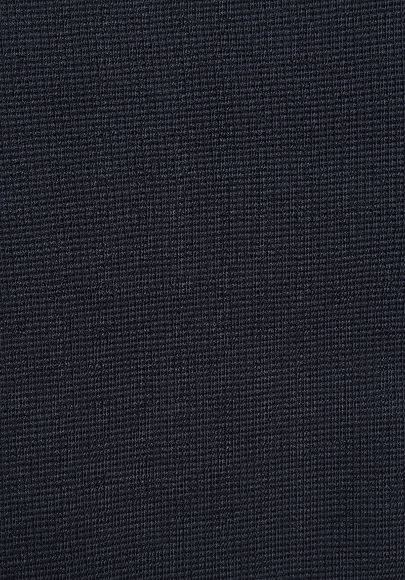 Regular Fit Düğmeli Yaka Düz Erkek Antrasit Uzun Kol Tişört