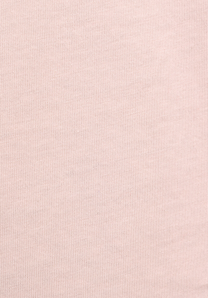 Regular Fit Yuvarlak Yaka Düz Kadın Pembe Kısa Kol Tişört