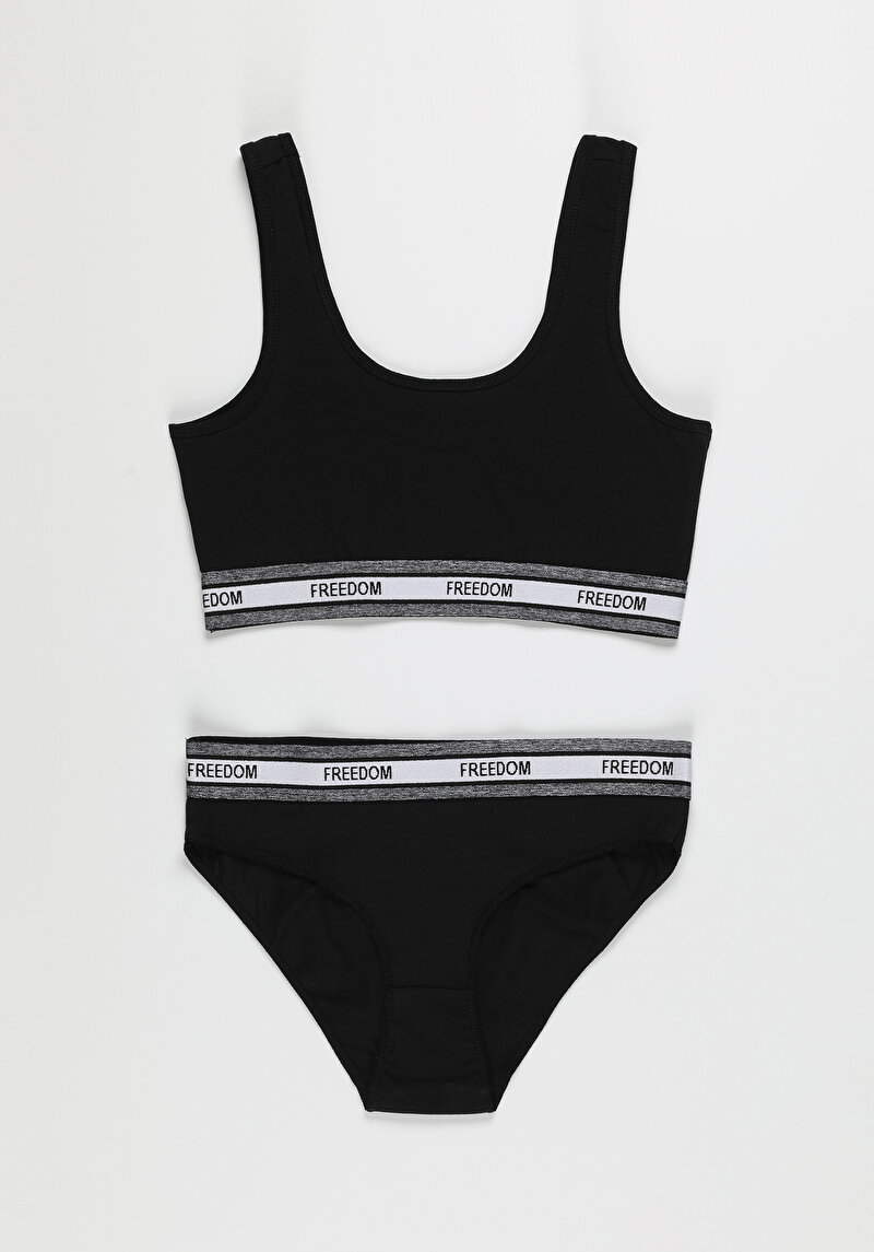 Modern Fit  Kadın Siyah Boxer