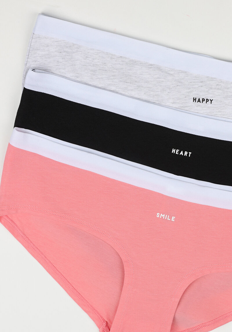 Modern Fit  Kadın Çok Renkli Boxer