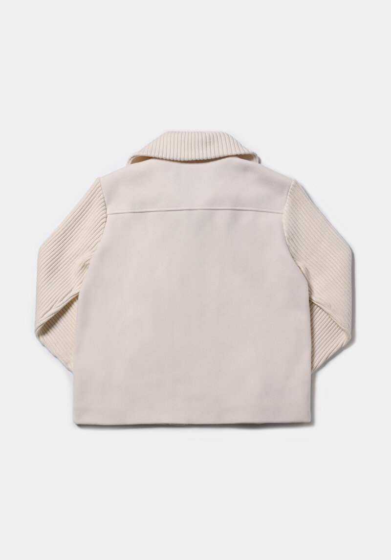 Regular Fit     Kadın Ekru Ceket