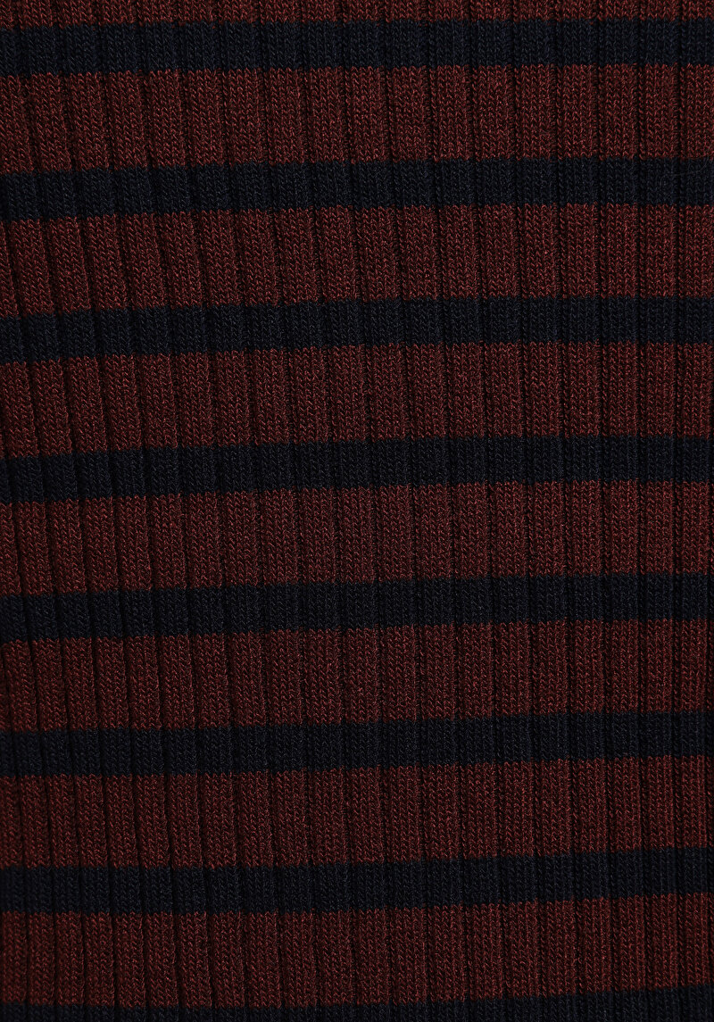 Slim Fit   Kadın Bordo  Kazak