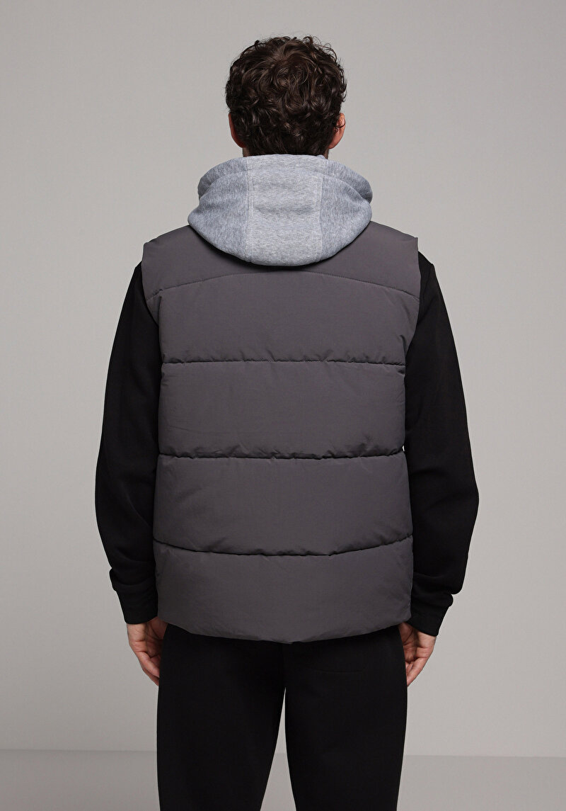 Regular Fit Erkek Gri Yelek