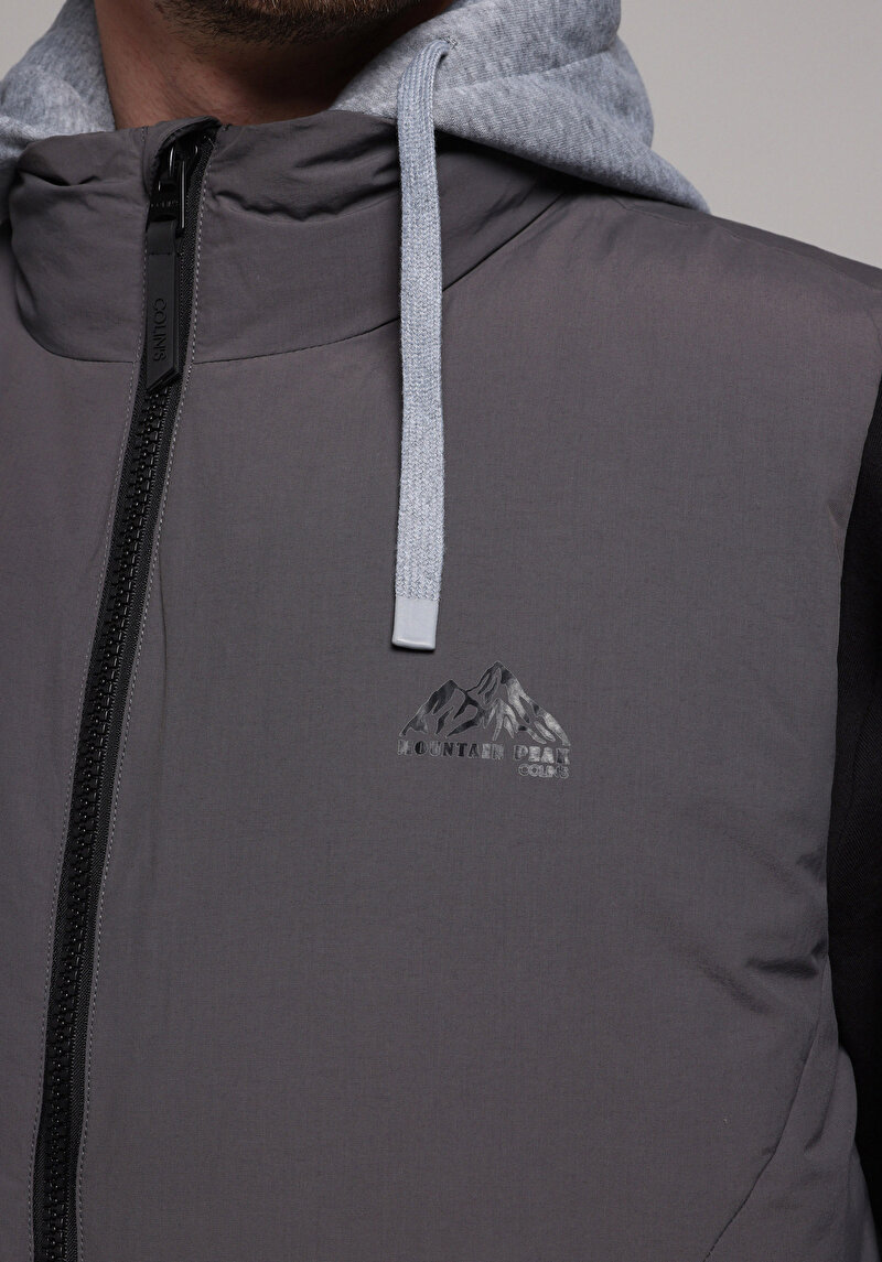 Regular Fit     Erkek Gri Yelek