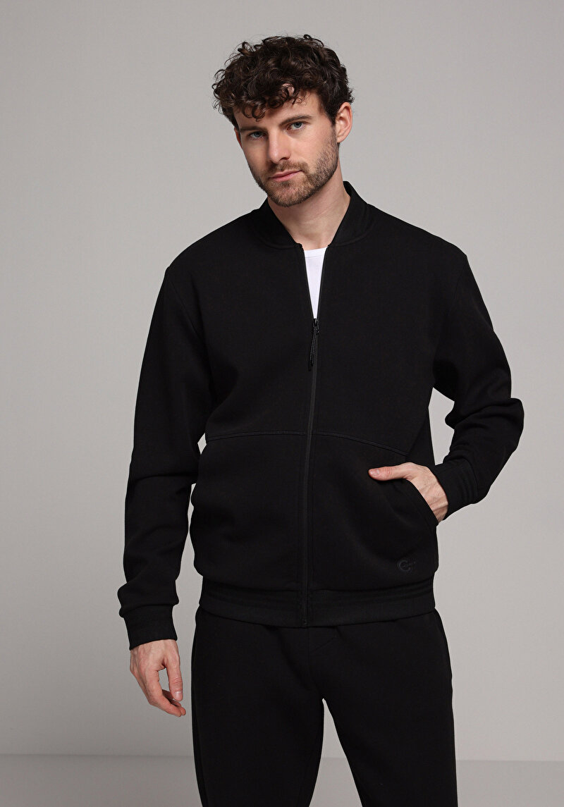 Regular Fit    Erkek Siyah Ceket