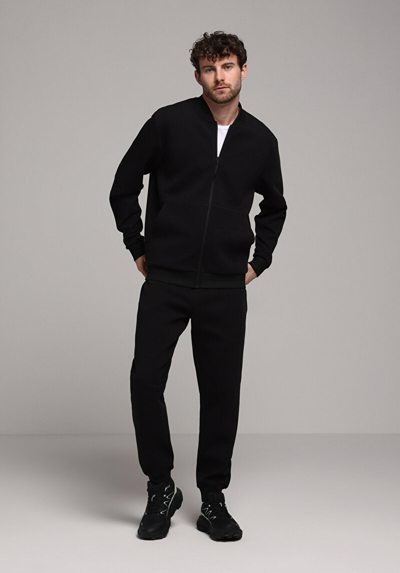 Regular Fit    Erkek Siyah Ceket