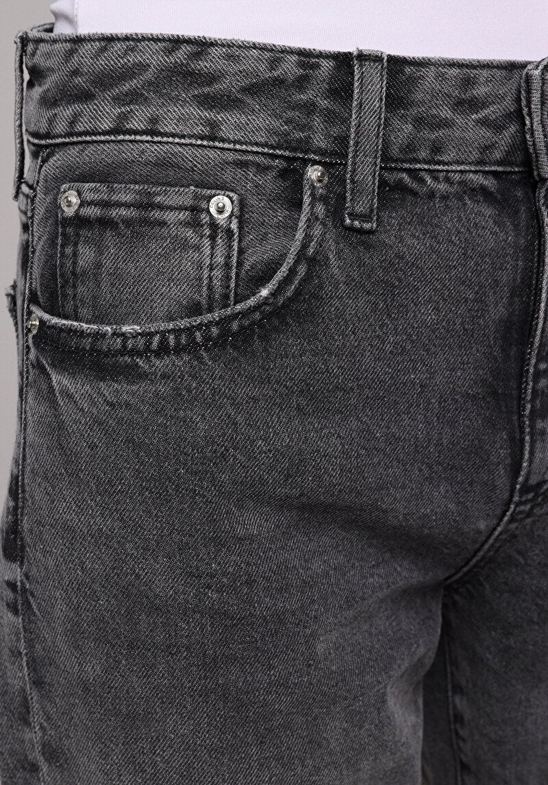 Straight Fit   Kadın Siyah Jean Pantolon