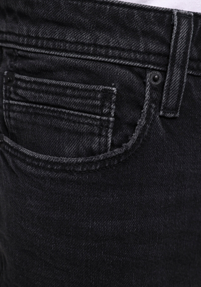 Loose Straight Fit   Erkek Siyah Jean Pantolon