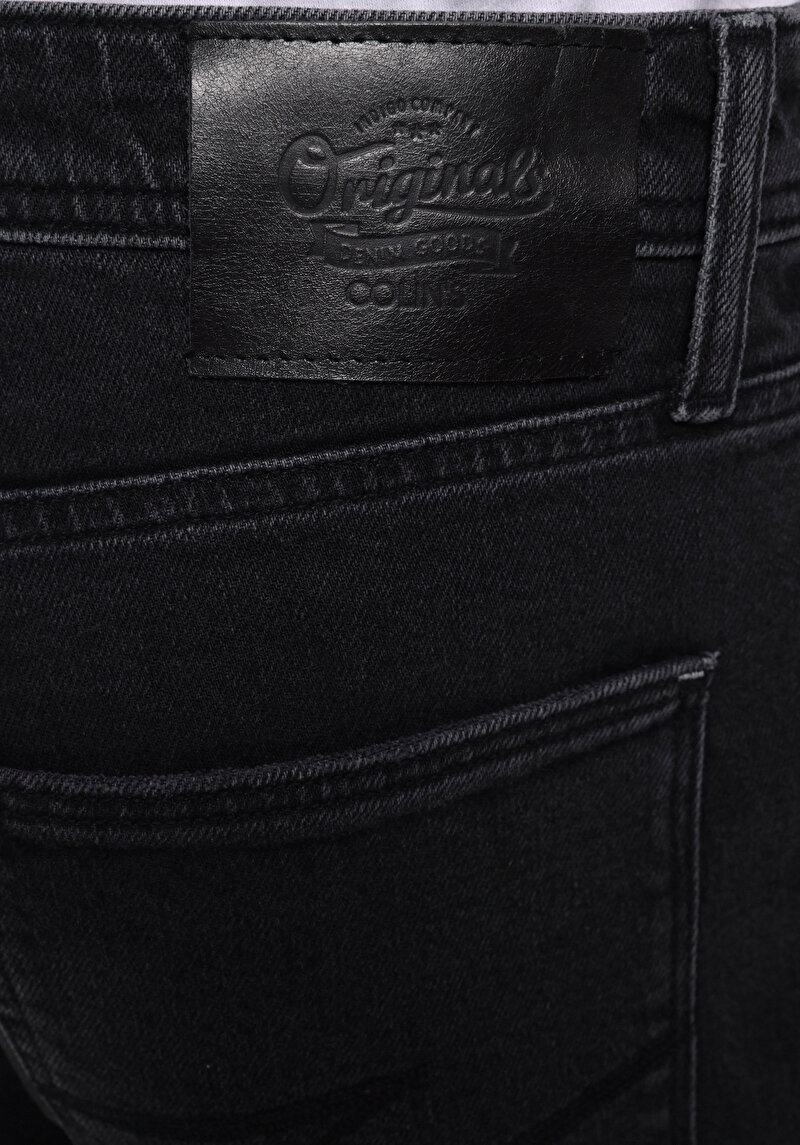 Loose Straight Fit   Erkek Siyah Jean Pantolon