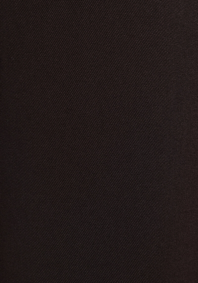 Regular Fit Yüksel Bel Düz Paça Kadın Kahverengi  Pantolon