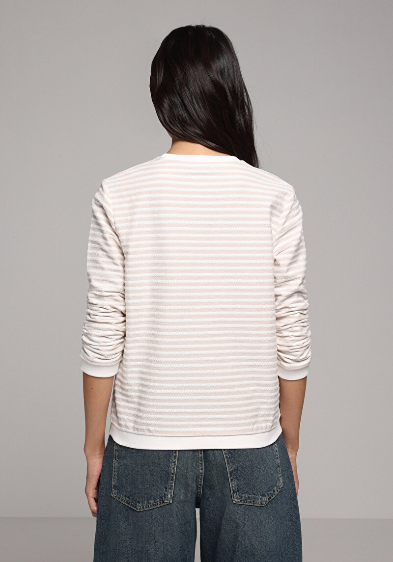 Regular Fit   Kadın Bej Tişört