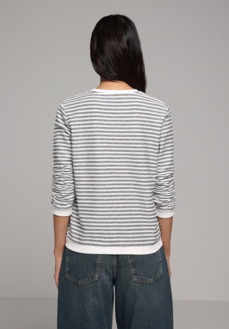 Regular Fit Kadın Lacivert Tişört