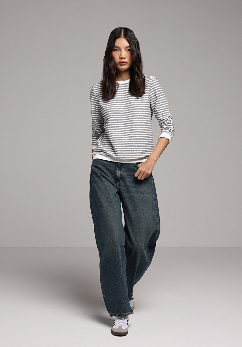 Regular Fit   Kadın Lacivert Tişört