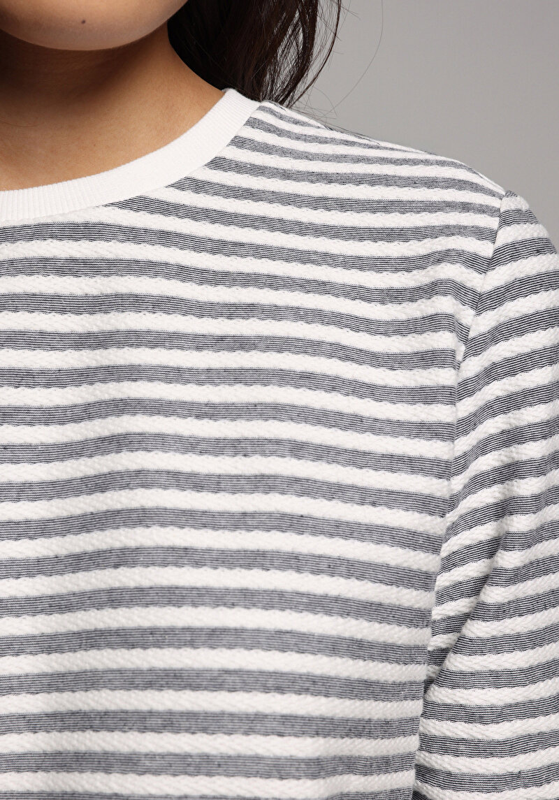 Regular Fit Kadın Lacivert Tişört