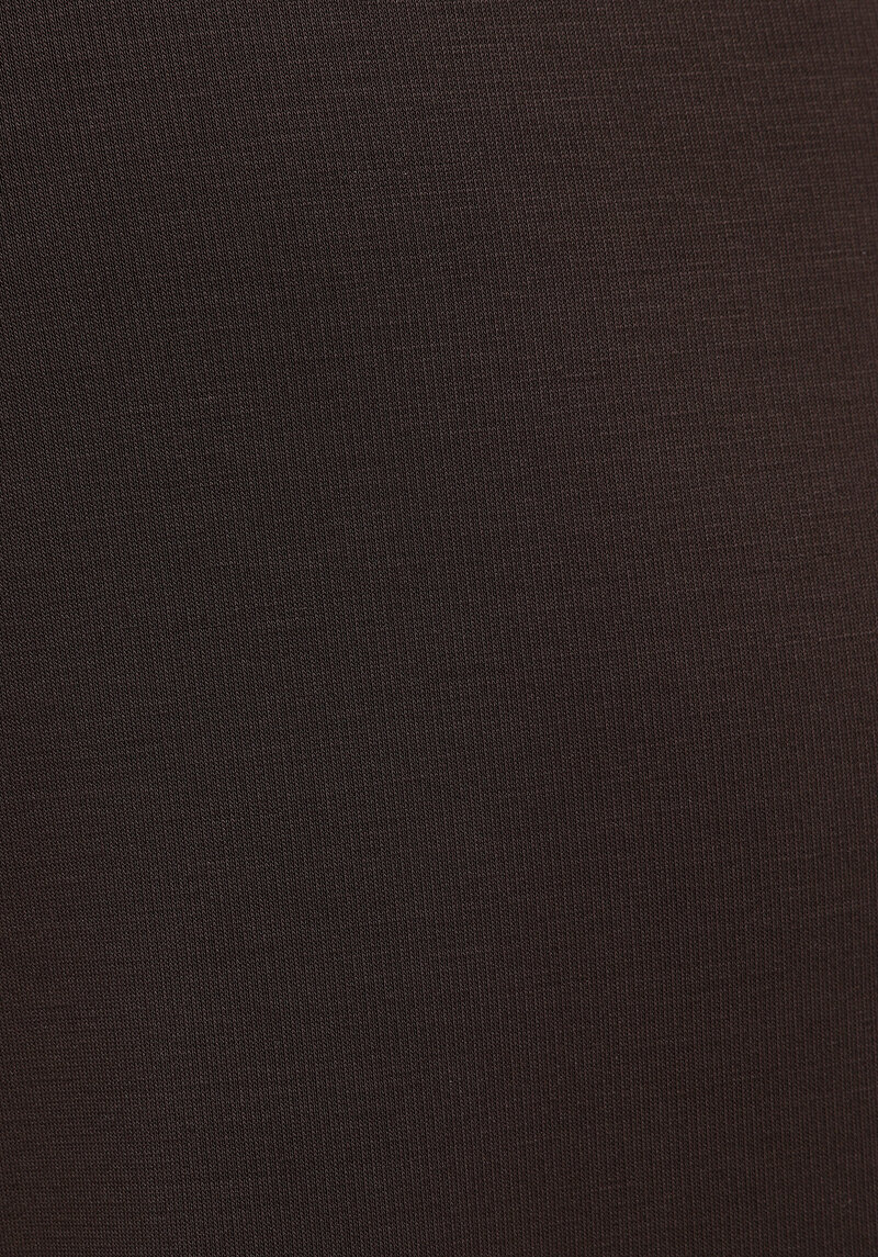 Regular Fit Orta Bel Düz Kadın Kahverengi Eşofman Altı