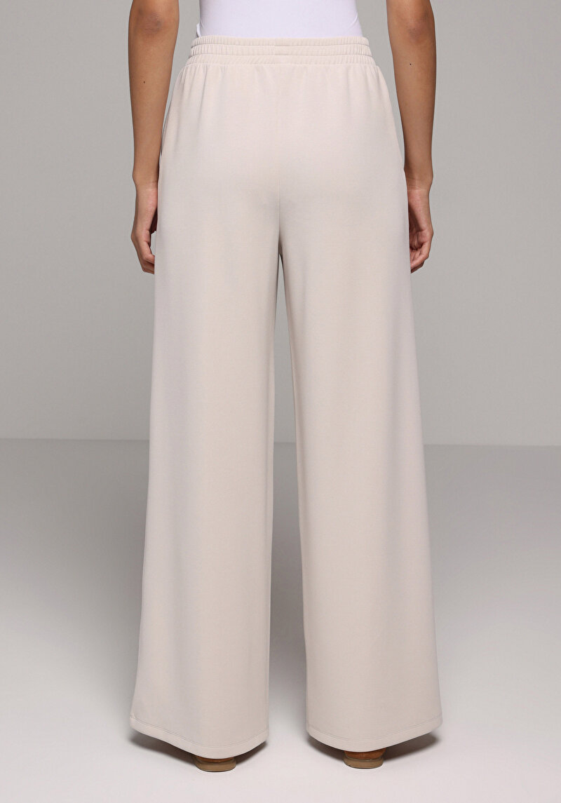 Regular Fit Orta Bel Düz Kadın Taş Eşofman Altı