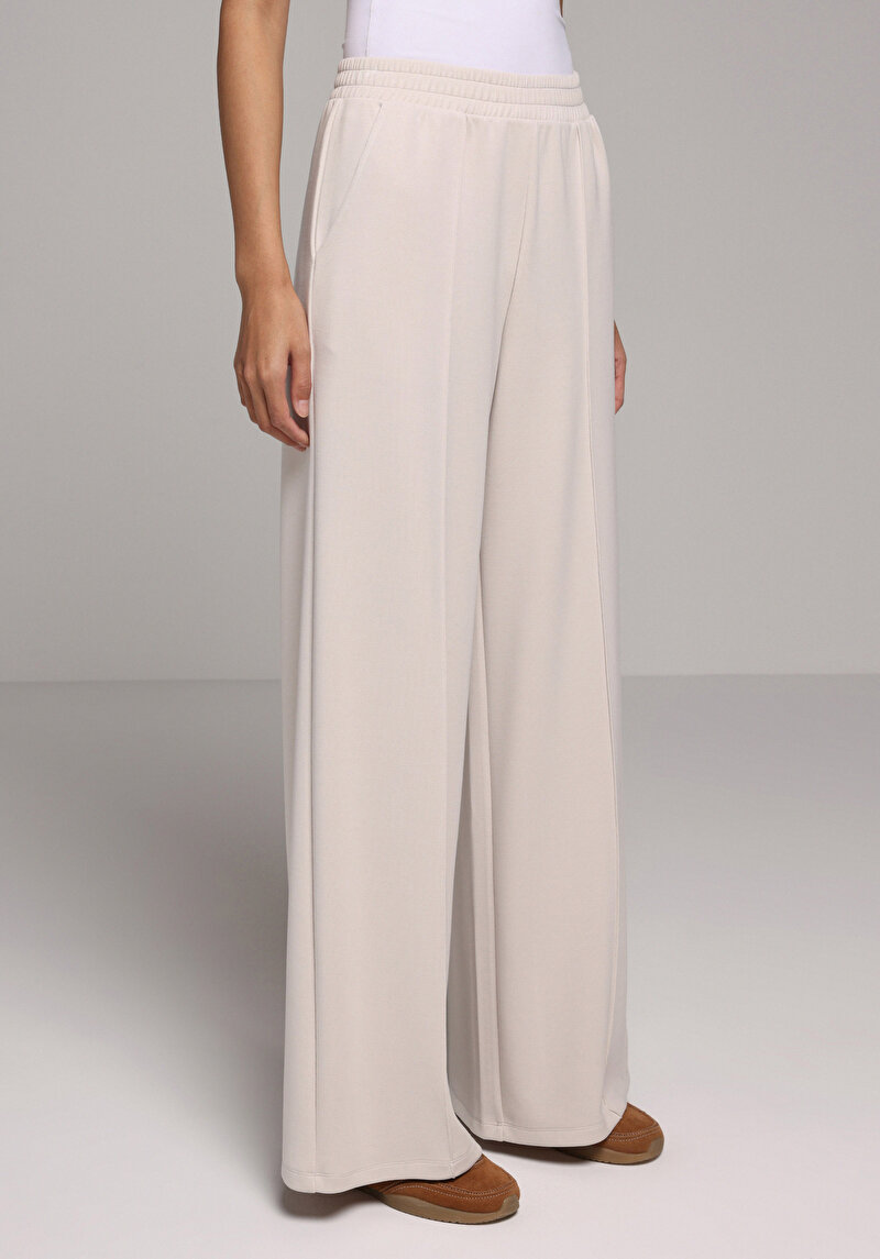 Regular Fit Orta Bel Düz Kadın Taş Eşofman Altı