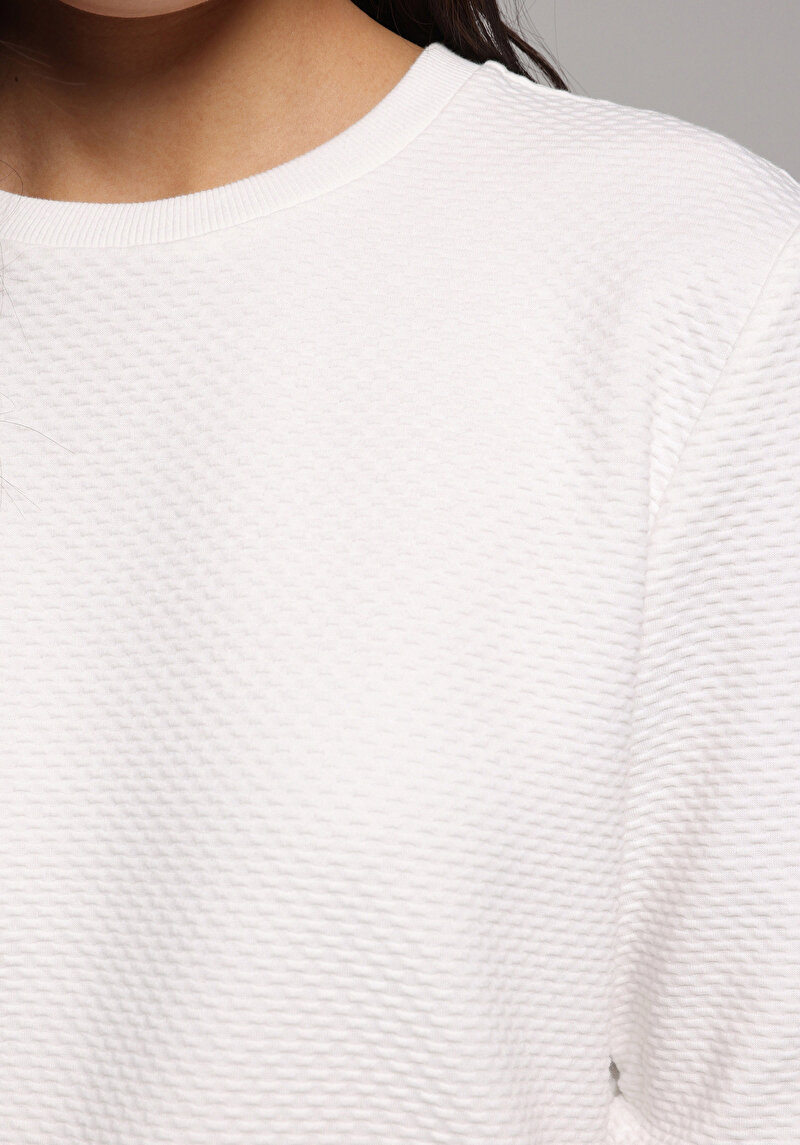 Regular Fit Kadın Beyaz Tişört