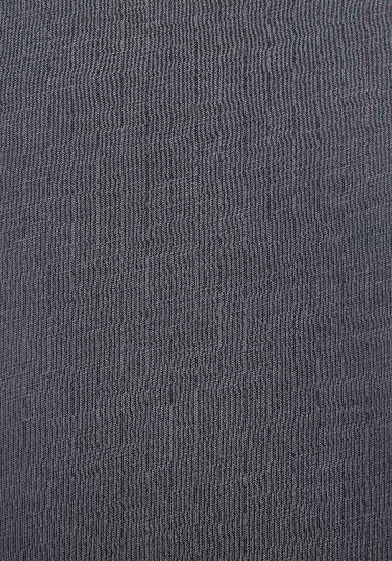 Regular Fit Yuvarlak Yaka Düz Erkek Antrasit Pamuklu Kısa Kol Tişört