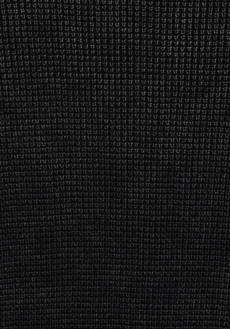 Regular Fit Yuvarlak Yaka Jakarlı Erkek Antrasit Kazak