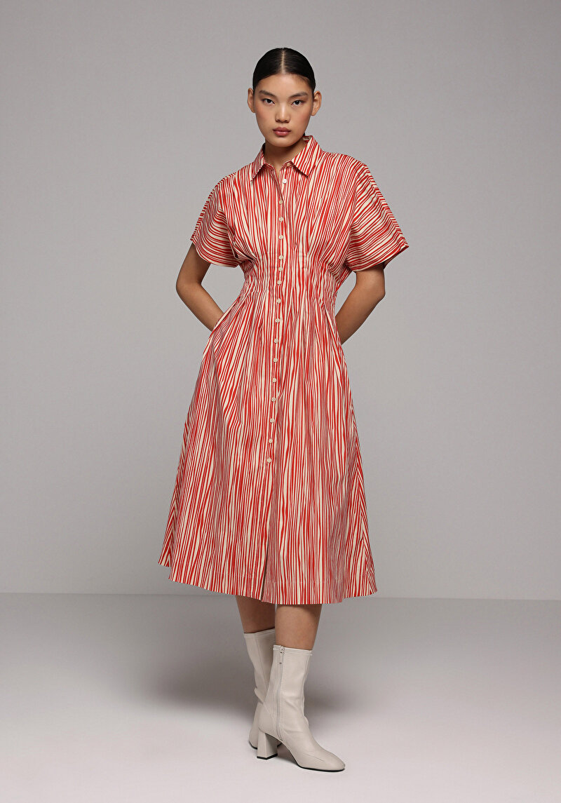 Regular Fit  Kadın Kirmizi  Elbise