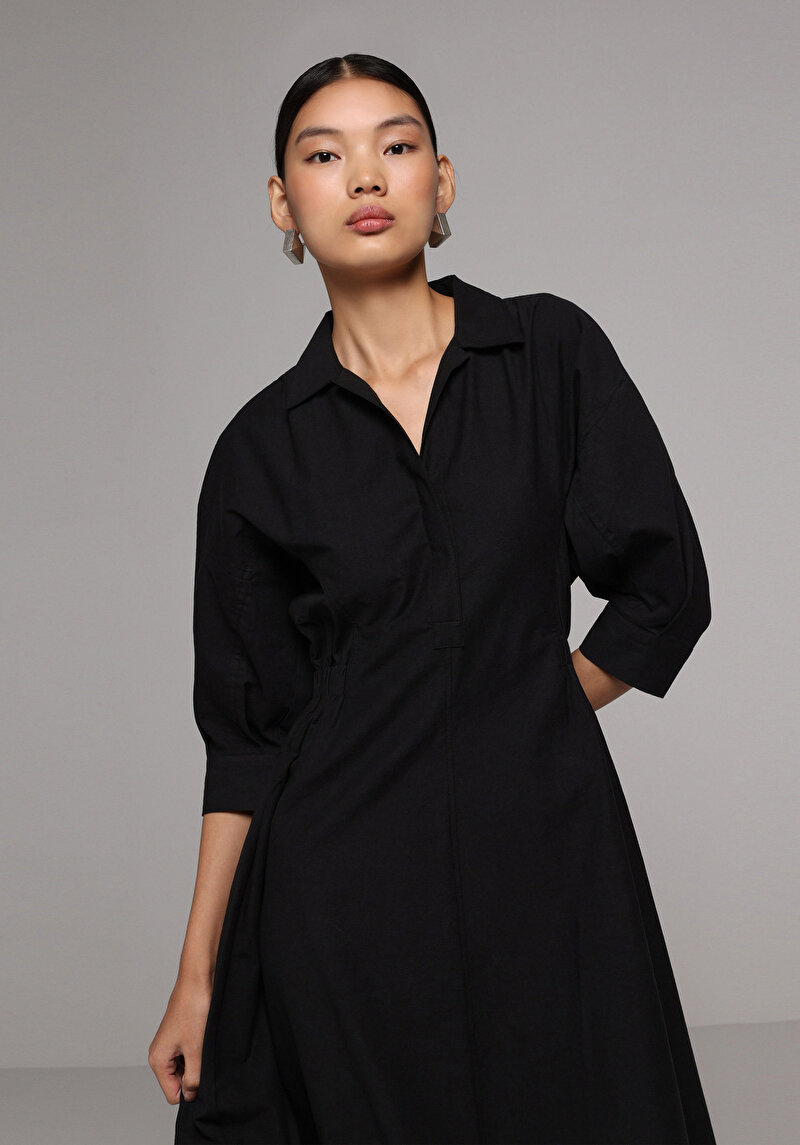 Regular Fit  Kadın Siyah  Elbise