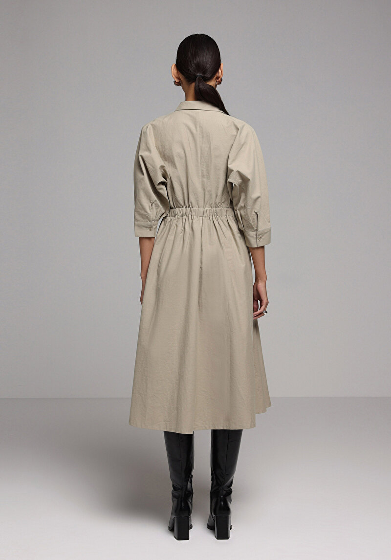 Regular Fit  Kadın Yeşil  Elbise