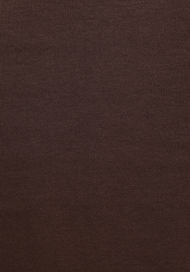 Regular Fit Polo Yaka Düz Erkek Kahverengi Kısa Kol Tişört