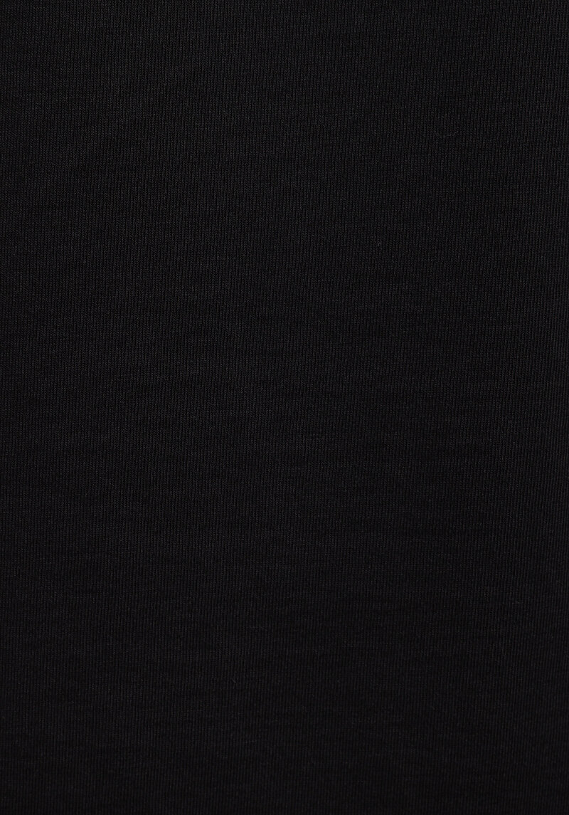 Regular Fit Yuvarlak Yaka Düz Erkek Siyah Kısa Kol Tişört