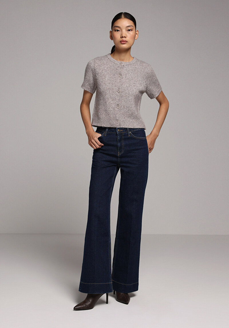 Slim Fit   Kadın Bej Hırka