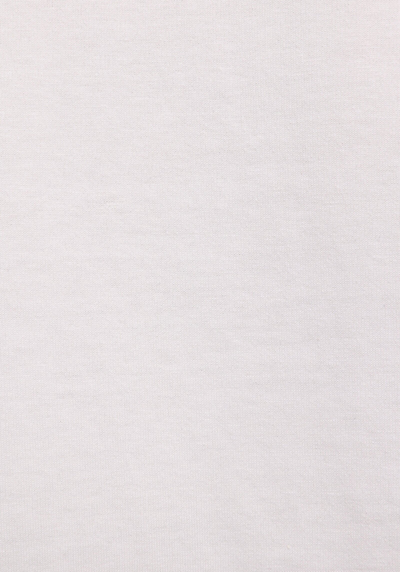 Regular Fit Yuvarlak Yaka Nakışlı Kadın Beyaz Kısa Kol Tişört