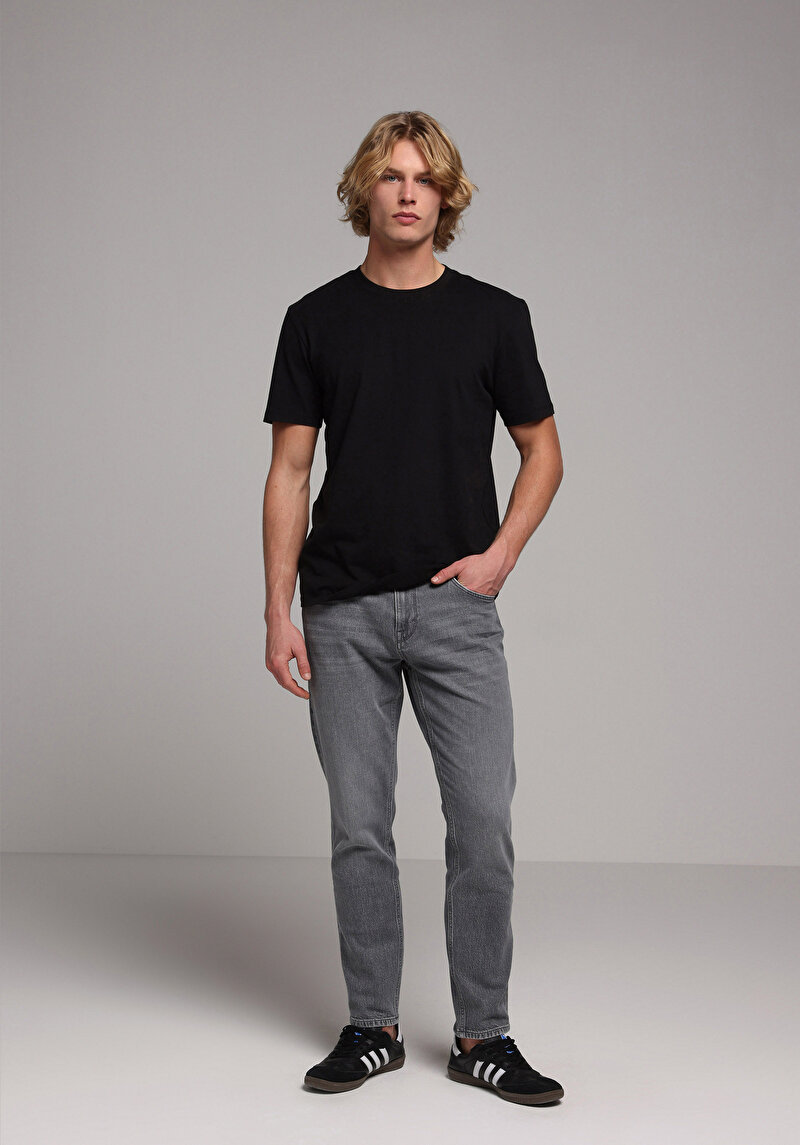 Regular Fit Erkek Antrasit Jean Pantolon