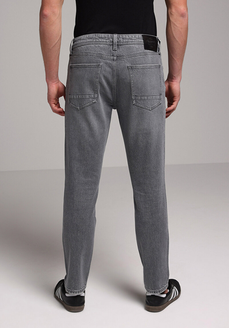 Regular Fit Erkek Antrasit Jean Pantolon