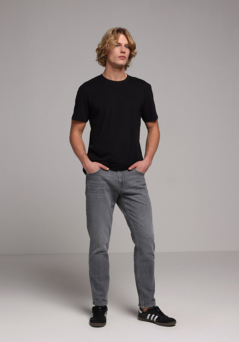 Regular Fit   Erkek Antrasit Jean Pantolon