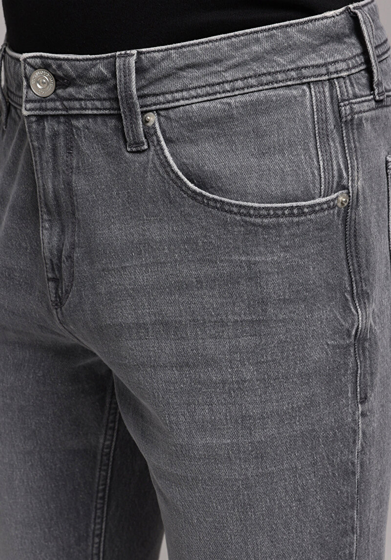 Regular Fit   Erkek Antrasit Jean Pantolon