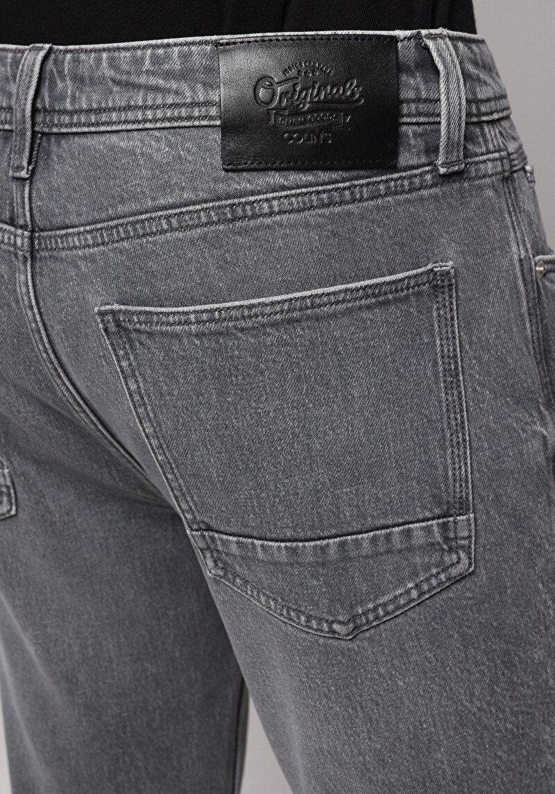 Regular Fit   Erkek Antrasit Jean Pantolon