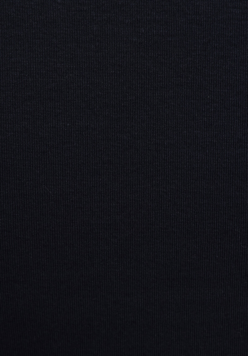 Slim Fit Yuvarlak Yaka Baskılı Kadın Lacivert Kısa Kol Tişört