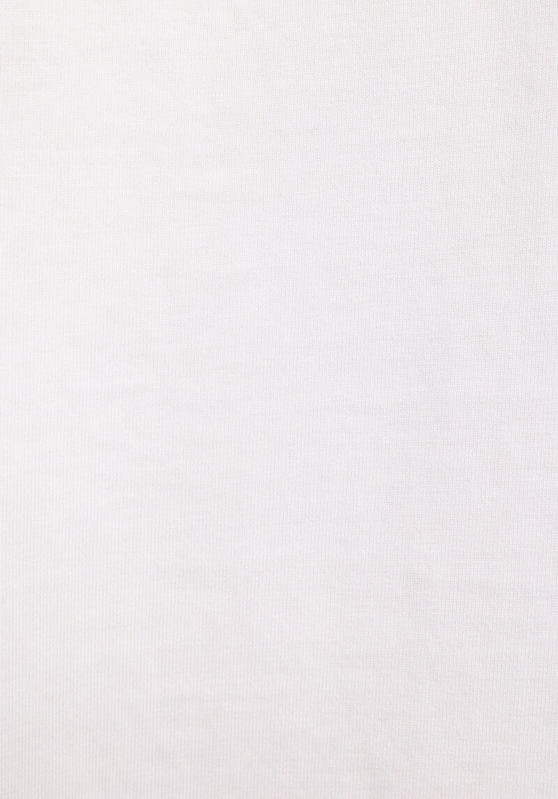 Oversize Fit Yuvarlak Yaka Düz Erkek Beyaz Kısa Kol Tişört