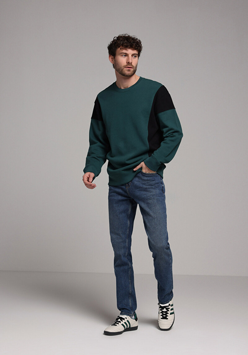 Regular Fit   Erkek İndigo Jean Pantolon