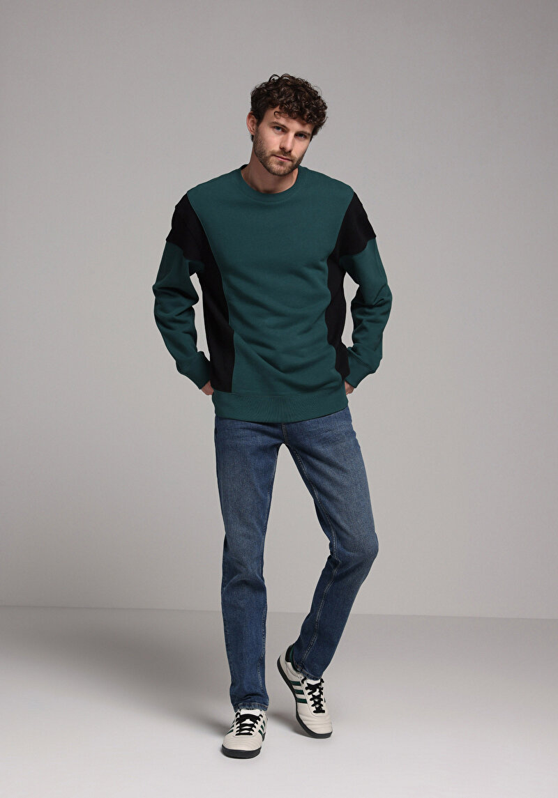 Regular Fit Erkek İndigo Jean Pantolon